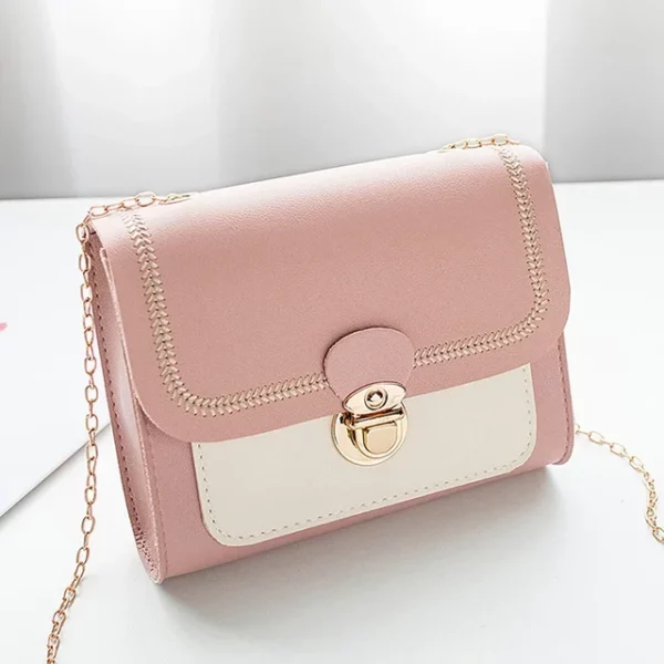 Summer Chain PU Leather Small Square Messenger Handbags